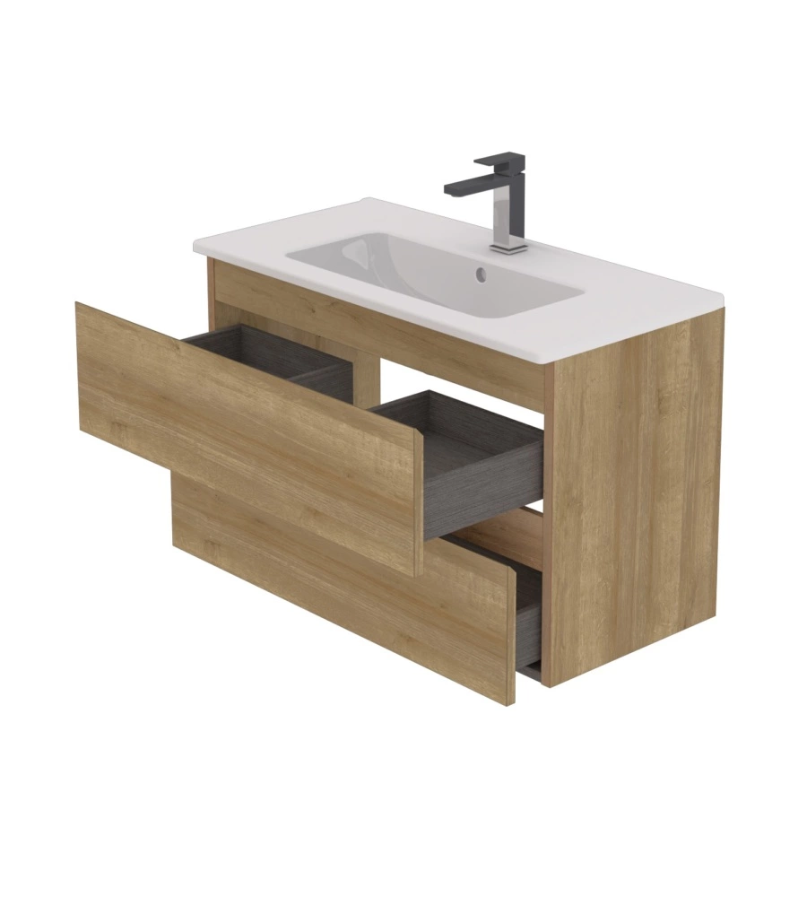 MOBILE BAGNO "LEONARDO" ROVERE, 80 CM